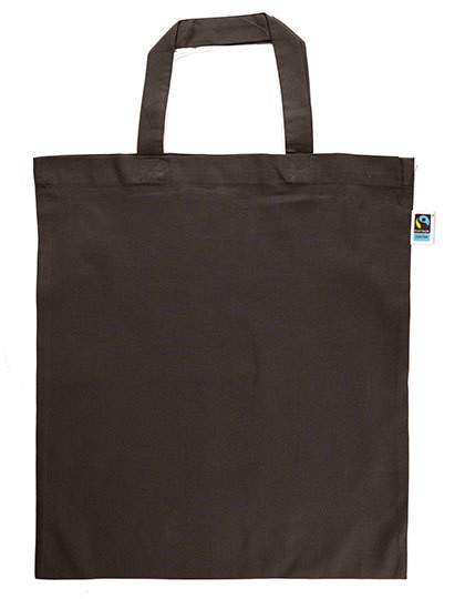 Baumwolltasche Fairtrade, kurze Henkel