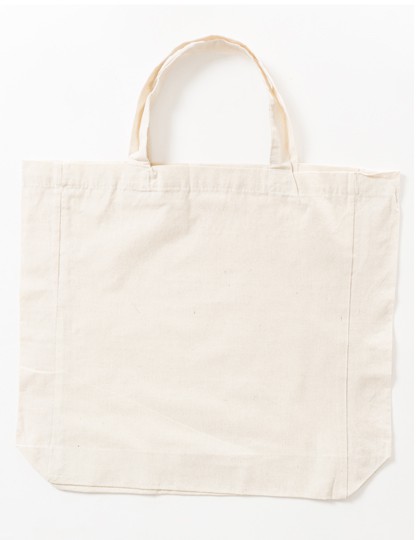 Baumwolltasche mit Seitenfalte