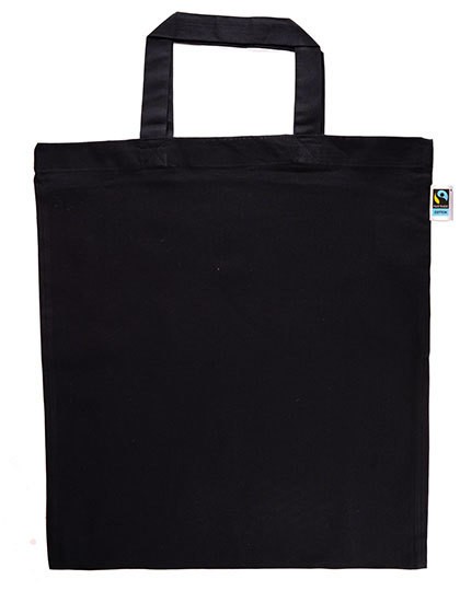 Baumwolltasche Fairtrade, kurze Henkel